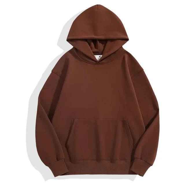 Heavy Weight Cotton Velvet Hoodie Plus Velvet Hooded Sweater
