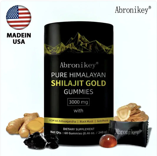 Himalayan Gold Shilajit Gummies with Ashwagandha & Gokshura Blend - 60ct