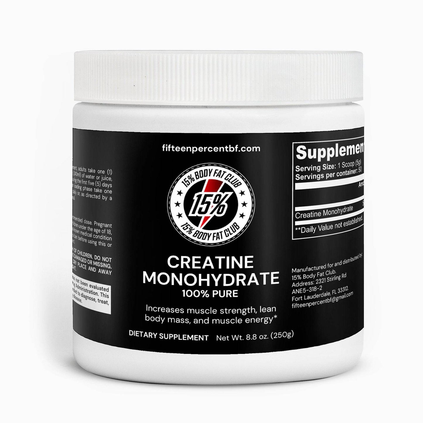 Creatine Monohydrate - 15% Body Fat Club