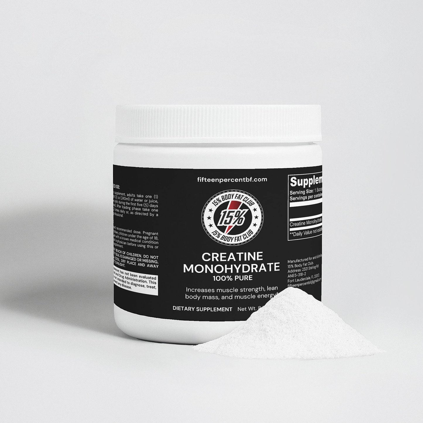 Creatine Monohydrate - 15% Body Fat Club