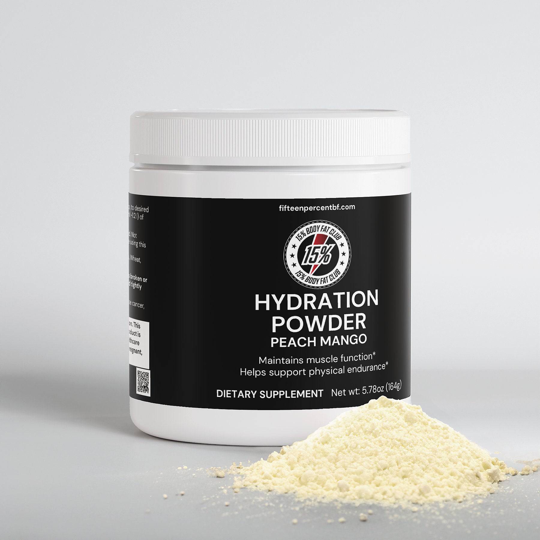 Hydration Powder (Peach Mango) - 15% Body Fat Club