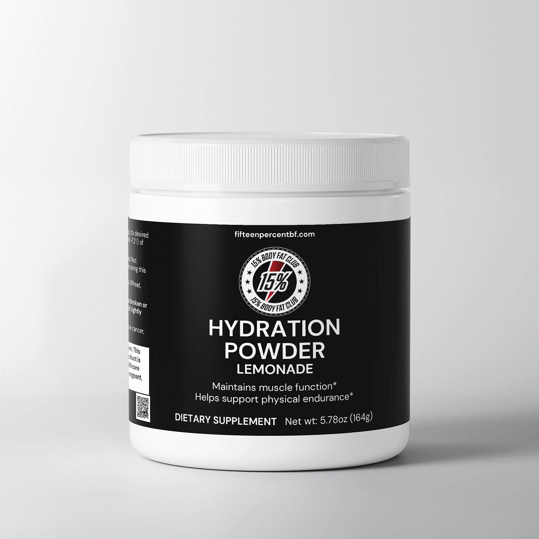 Hydration Powder (Lemonade) - 15% Body Fat Club