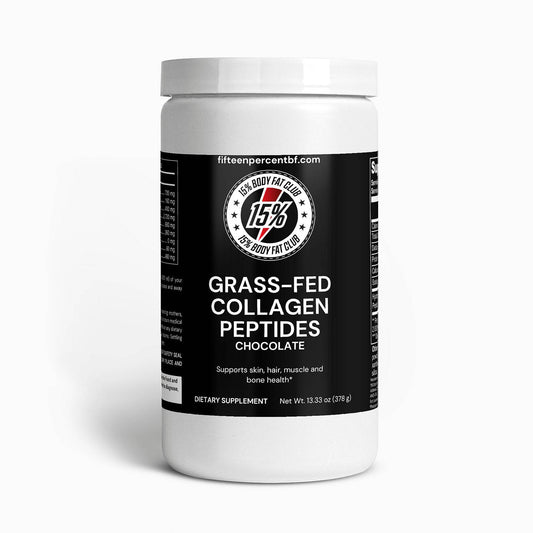 Grass-Fed Collagen Peptides Powder (Chocolate) - 15% Body Fat Club