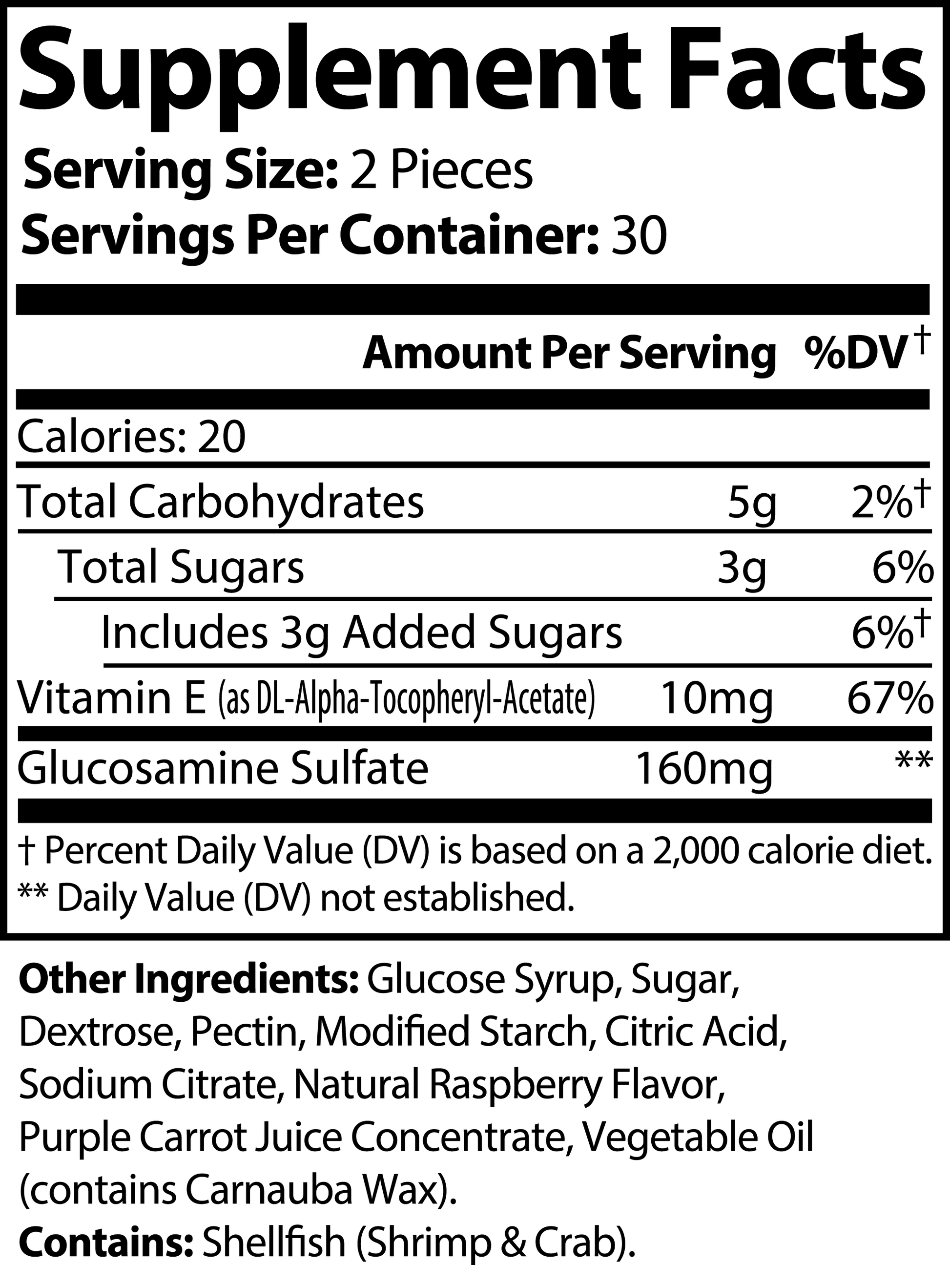 Joint Support Gummies (Adult) - 15% Body Fat Club