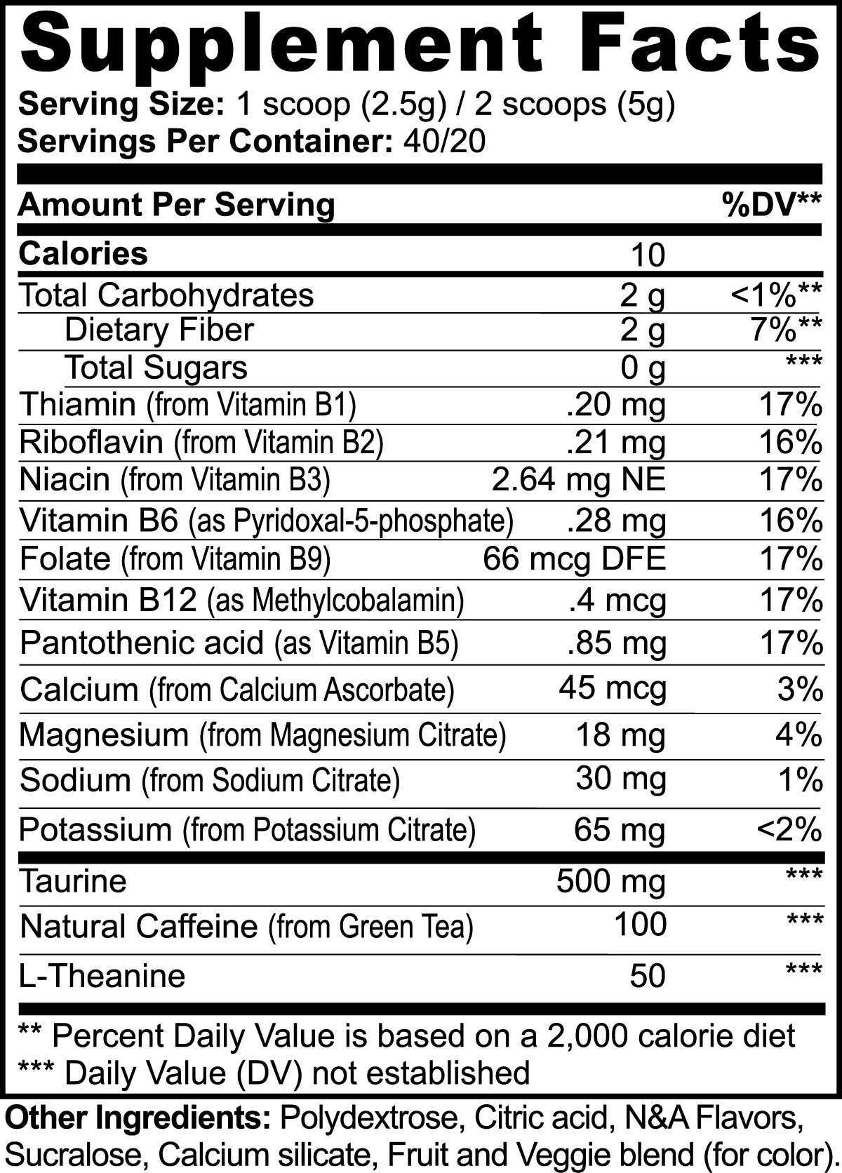 Energy Powder (Fruit Punch) - 15% Body Fat Club