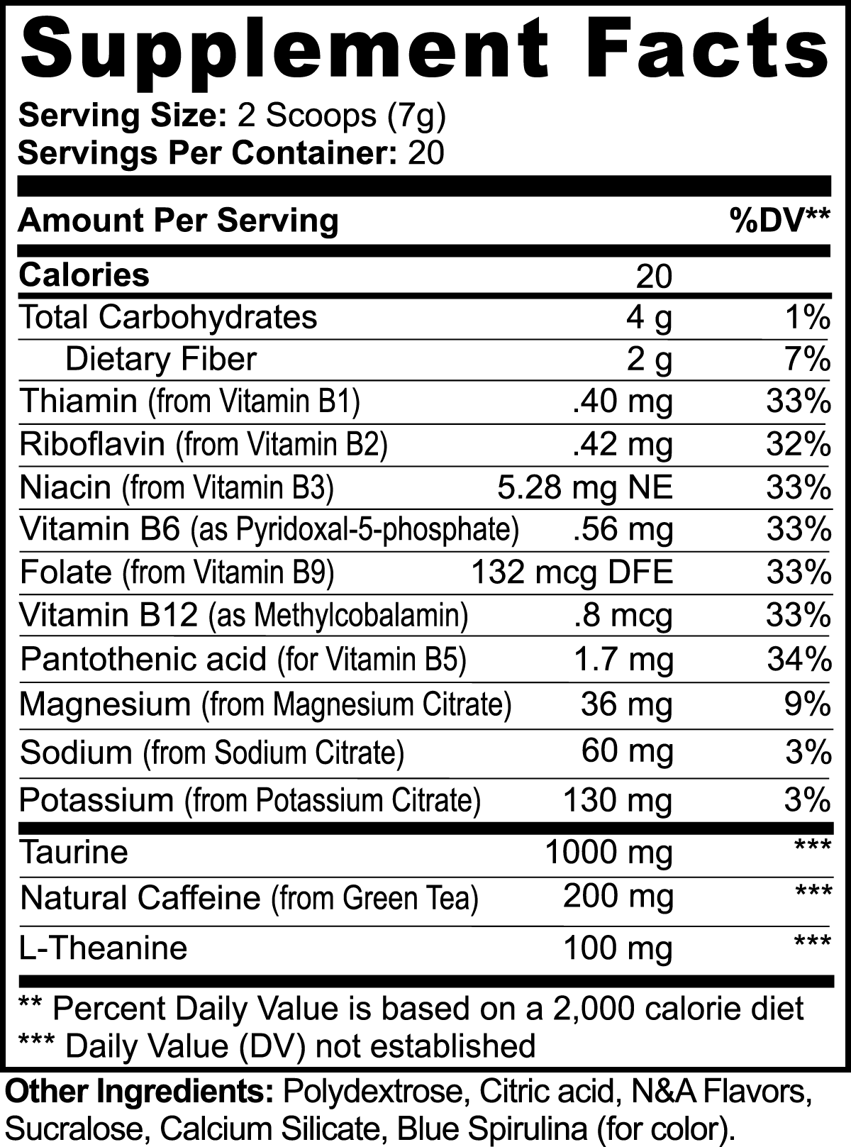 Energy Powder (Cotton Candy) - 15% Body Fat Club