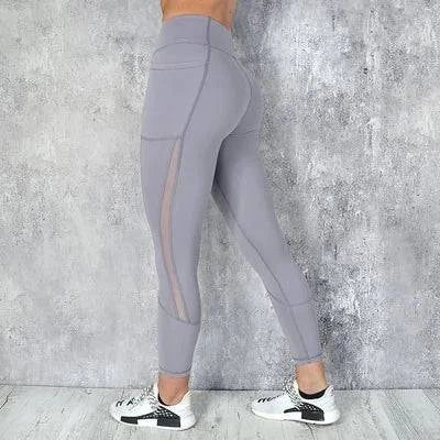 Pocket Solid Sport Yoga Pants - 15% Body Fat Club