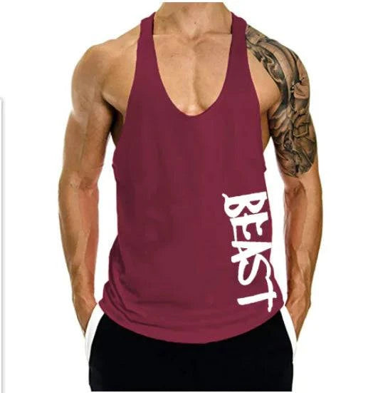 Beast Print Fitness Muscle Shirt - 15% Body Fat Club