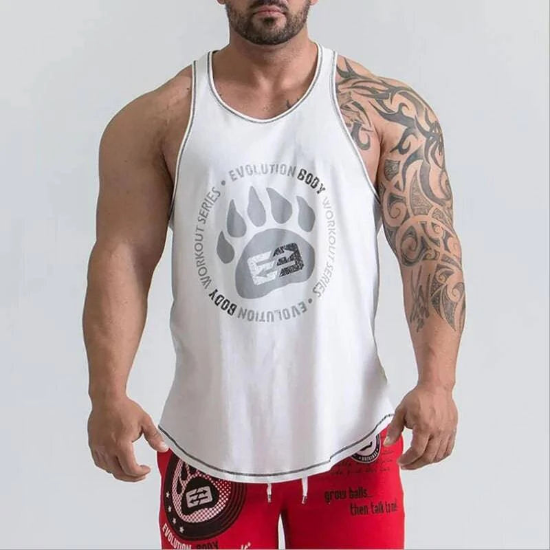 Men's Bodybuilding Stringer Tank Tops: Fitness Singlets - 15% Body Fat Club