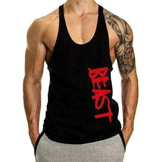 Beast Print Fitness Muscle Shirt - 15% Body Fat Club