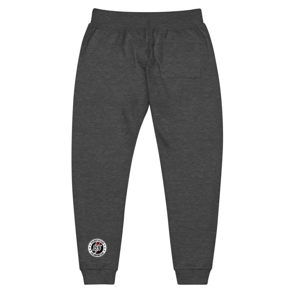 Unisex Fleece Sweatpants - 15% Brand - 15% Body Fat Club