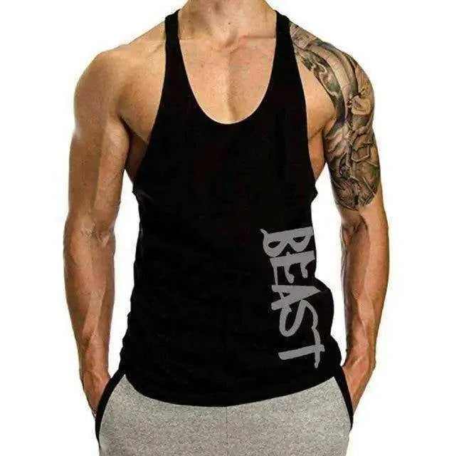 Beast Print Fitness Muscle Shirt - 15% Body Fat Club