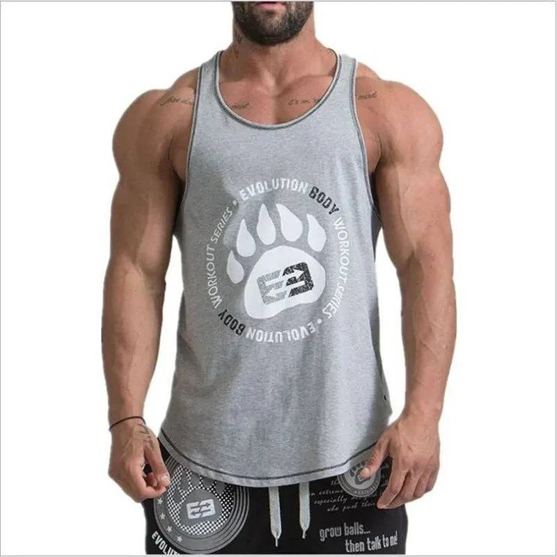 Men's Bodybuilding Stringer Tank Tops: Fitness Singlets - 15% Body Fat Club