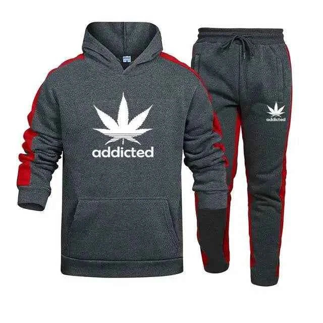 Men's Hoodie and Sweatpants Set - Stylish Sweatshirt Set for Men