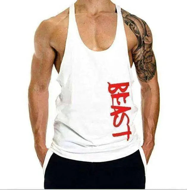 Beast Print Fitness Muscle Shirt - 15% Body Fat Club