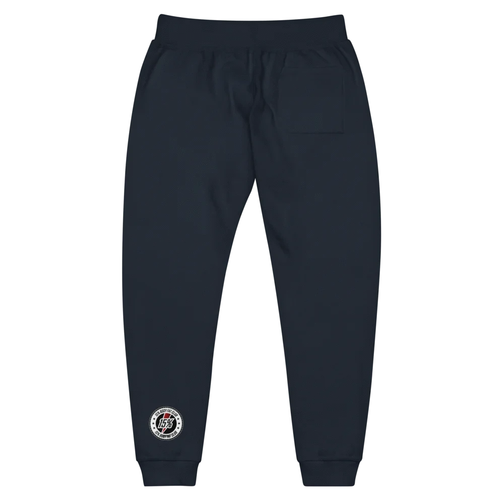 Unisex Fleece Sweatpants - 15% Brand - 15% Body Fat Club