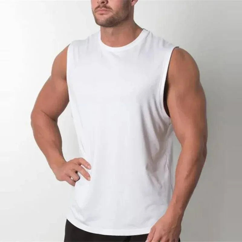 Brand New Plain Tank Top Men Bodybuilding singlet Gym Stringer Sleeveless Shirt Blank Fitness Clothing Sportwear Muscle Vest - 15% Body Fat Club