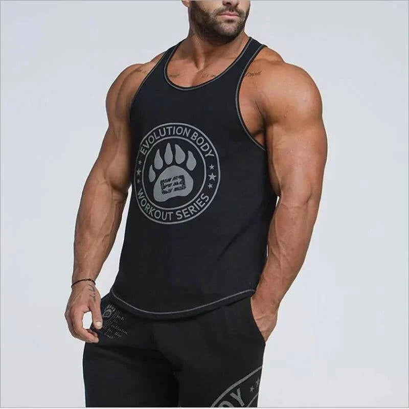 Men's Bodybuilding Stringer Tank Tops: Fitness Singlets - 15% Body Fat Club