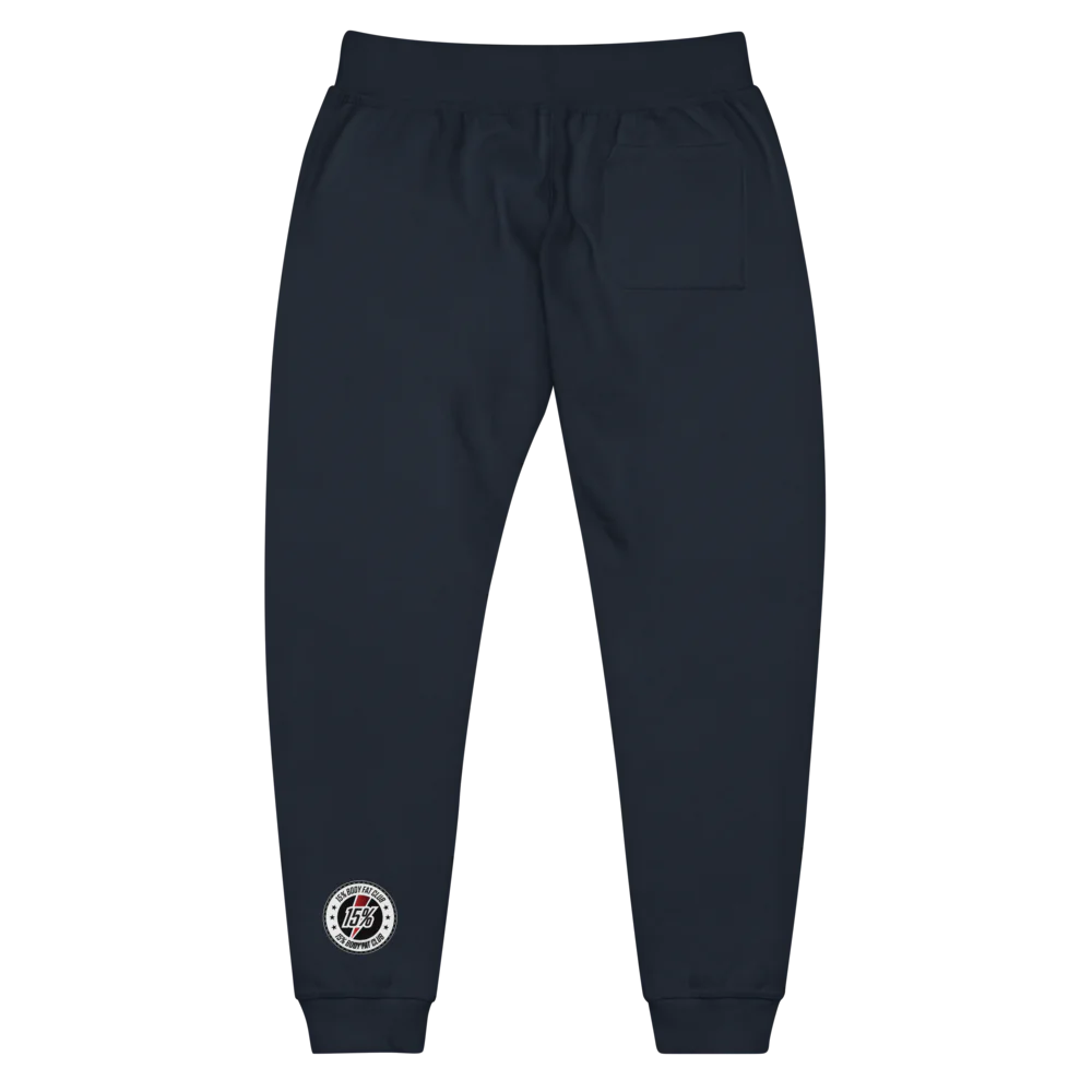 Unisex Fleece Sweatpants - 15% Brand - 15% Body Fat Club