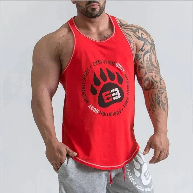 Men's Bodybuilding Stringer Tank Tops: Fitness Singlets - 15% Body Fat Club