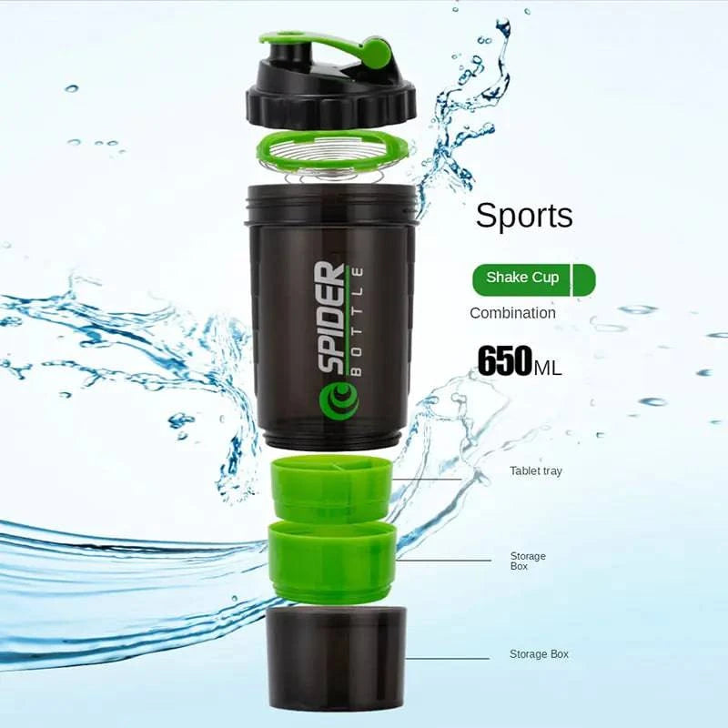 Triple Layer Shake Bottle - 15% Body Fat Club