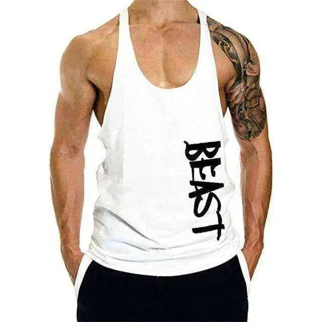 Beast Print Fitness Muscle Shirt - 15% Body Fat Club