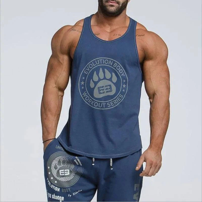 Men's Bodybuilding Stringer Tank Tops: Fitness Singlets - 15% Body Fat Club