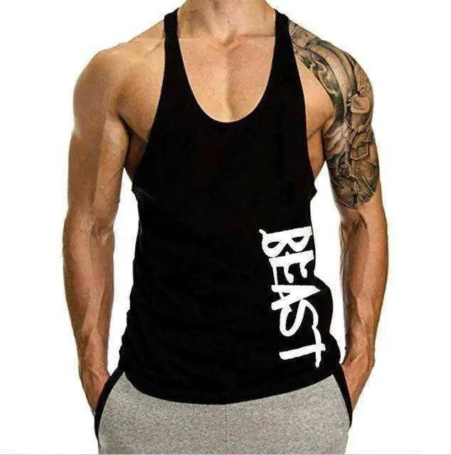 Beast Print Fitness Muscle Shirt - 15% Body Fat Club